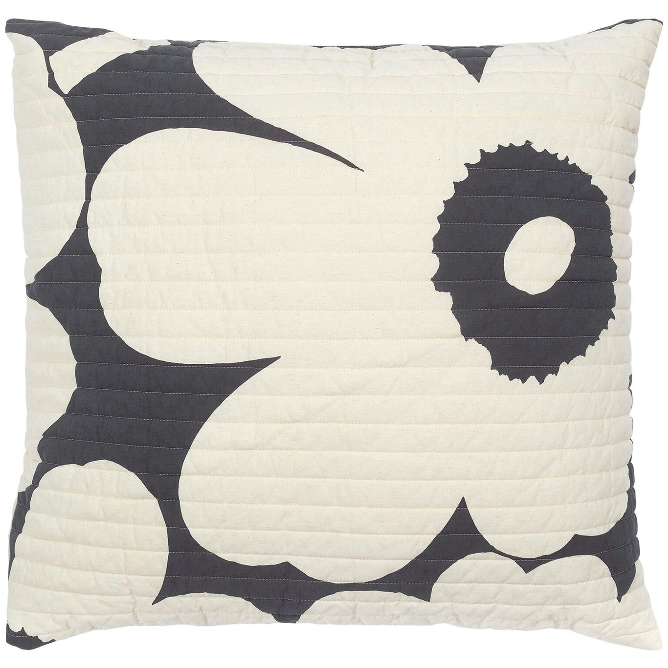 Unikko Cushion 60x60 cm, Off-white/Charcoal