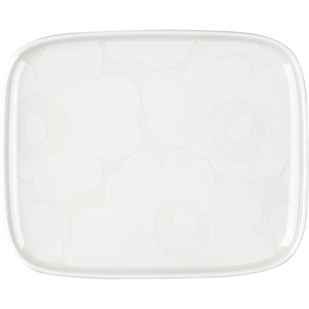 Oiva/Unikko Plate 12x15 cm, White