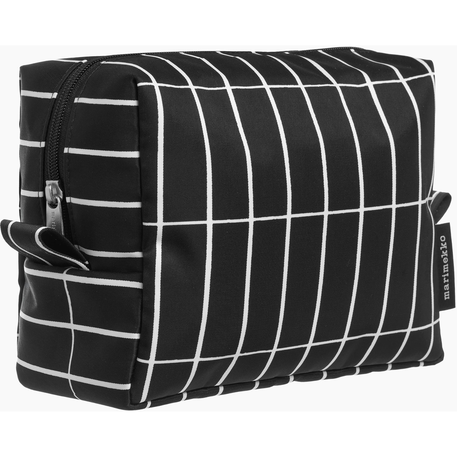 Vilja Pieni Tiiliskivi Cosmetic Bag, Black / White - Marimekko @ RoyalDesign