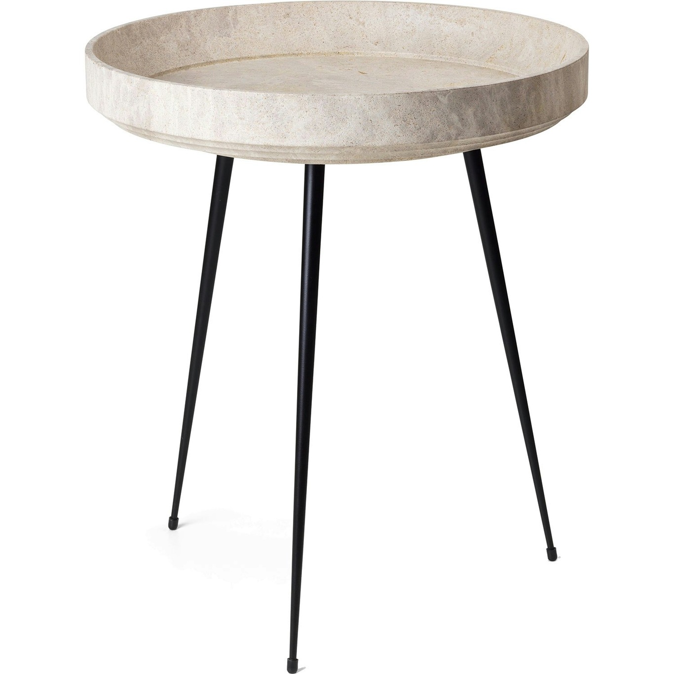 Bowl Coffee Table Medium Ø 46 cm, Wood Waste Grey