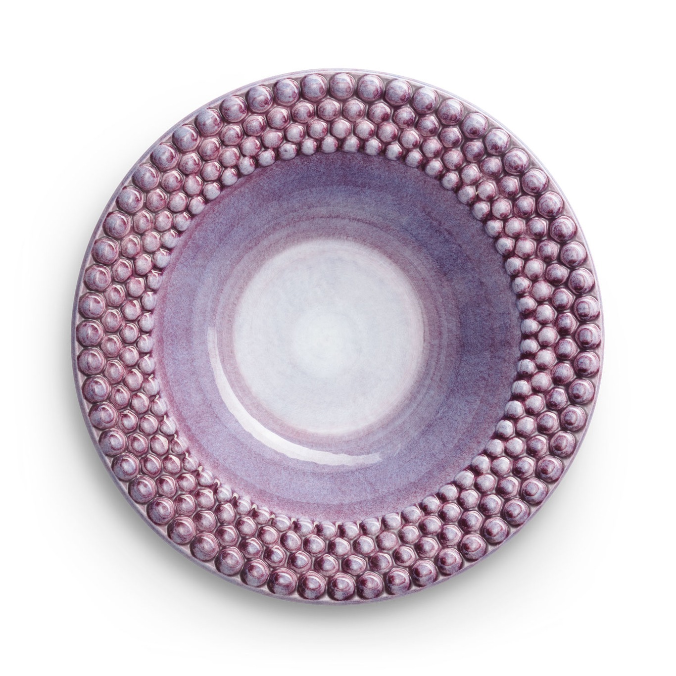 Bubbles Soup Plate 25 cm, Purple