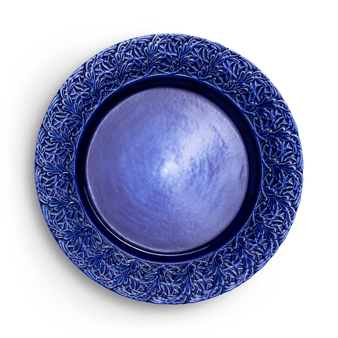 Lace Plate 25 cm, Blue