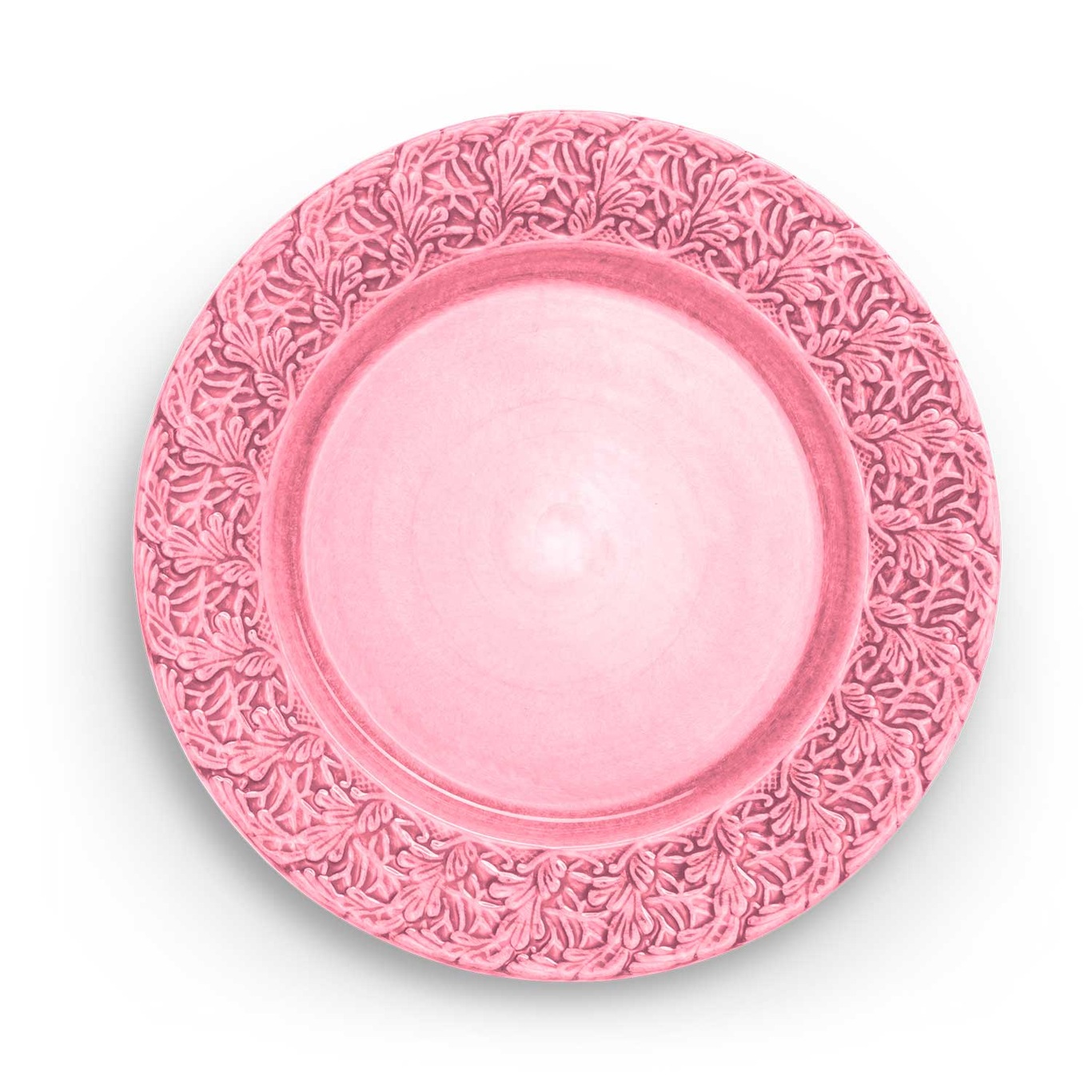 Lace Plate 25 cm, Pink