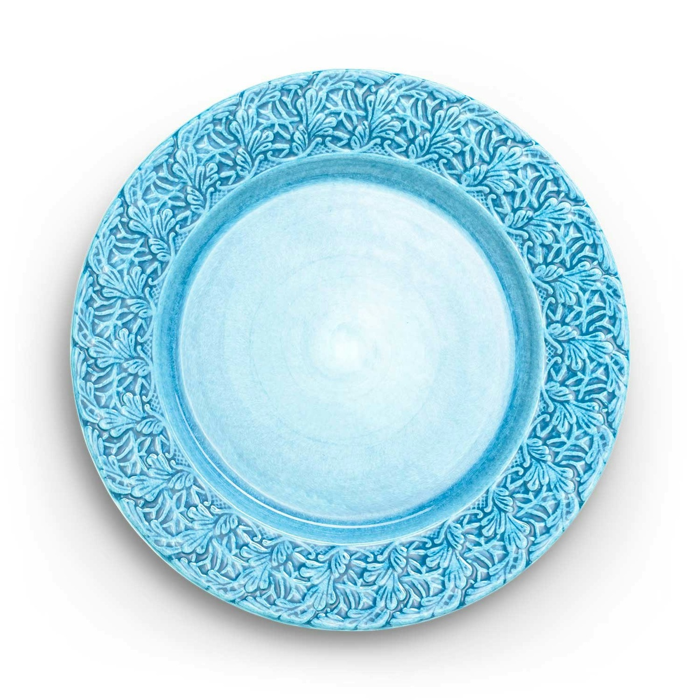 Lace Plate 25 cm, Turquoise