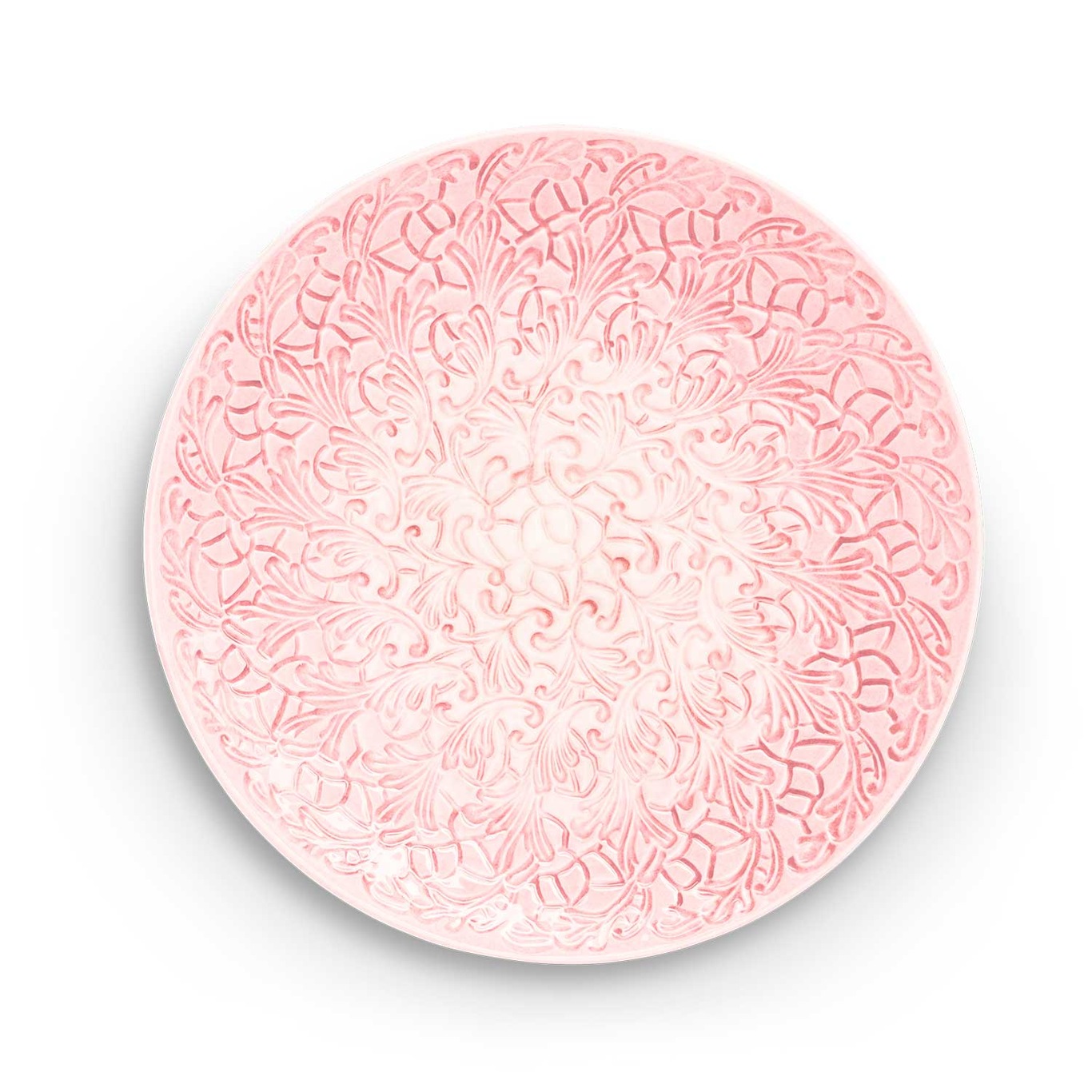 Lace Platter 34 cm, Light Pink