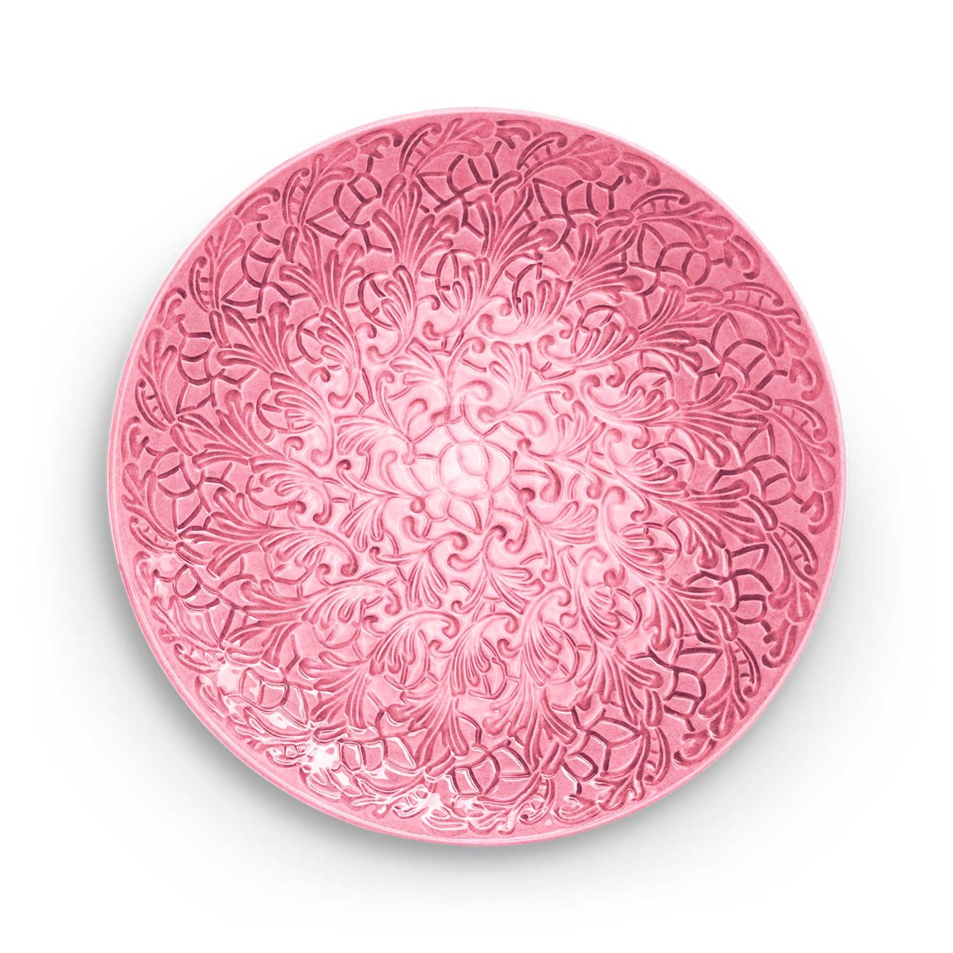 Lace Platter 34 cm, Pink