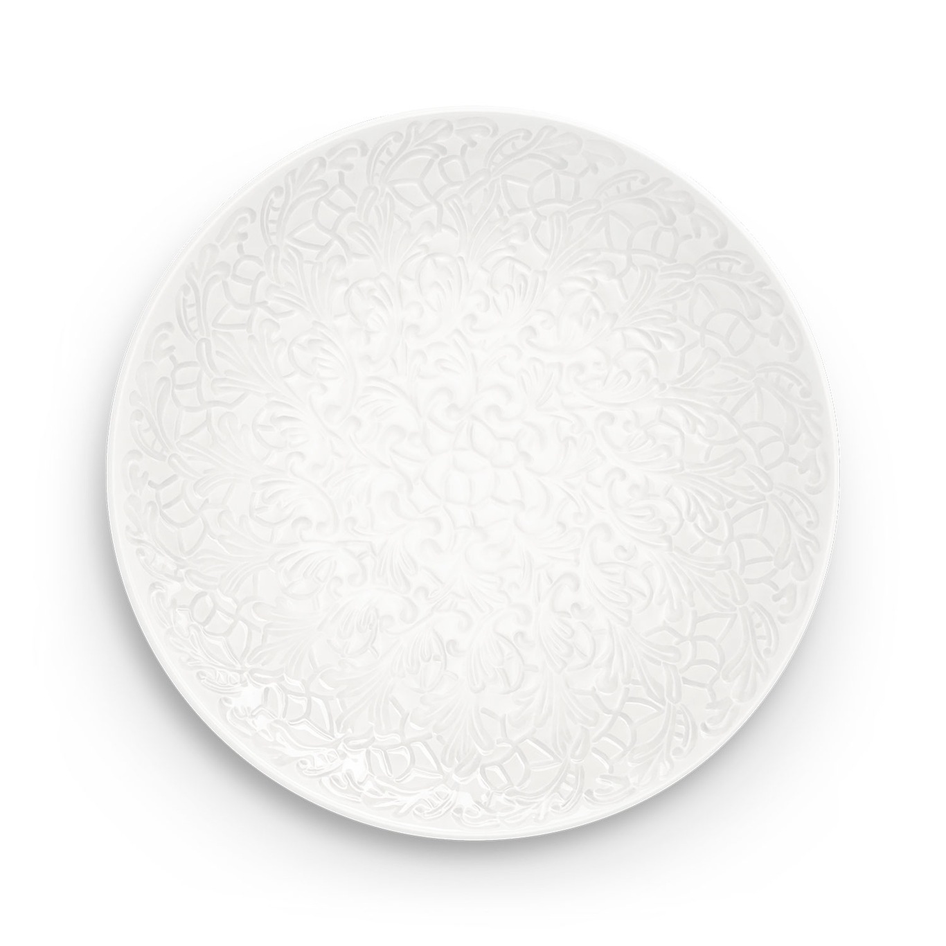 Lace Platter 34 cm, White