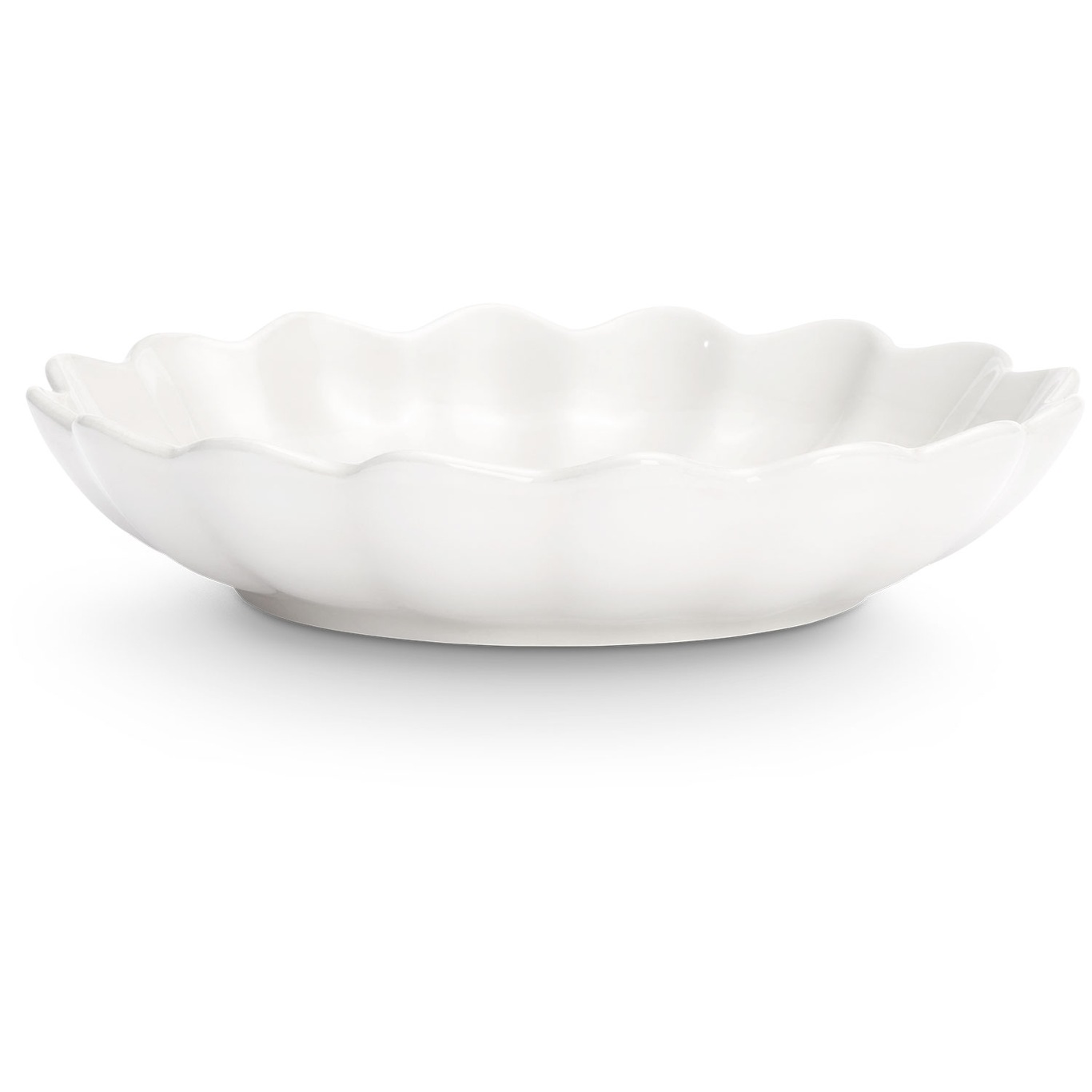 Oyster Bowl 24 cm, White
