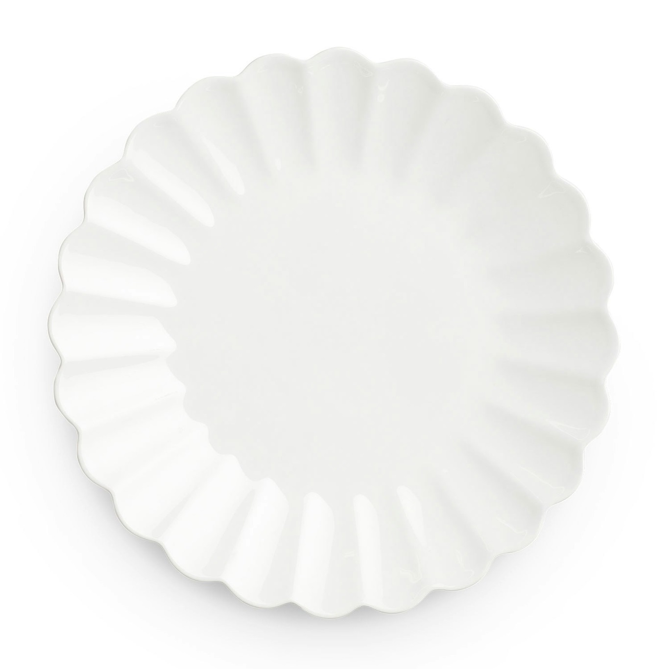 Oyster Plate, White, 28 cm
