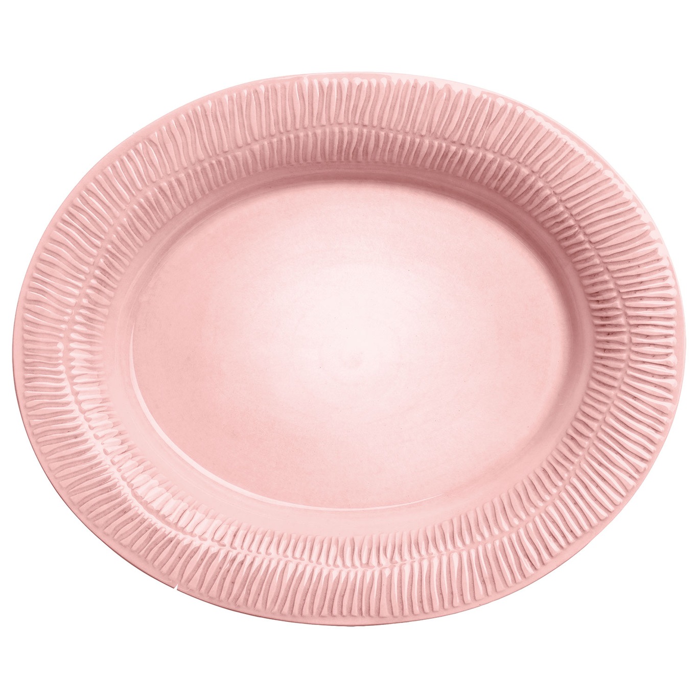 Stripes Platter 35x30 cm, Light pink 