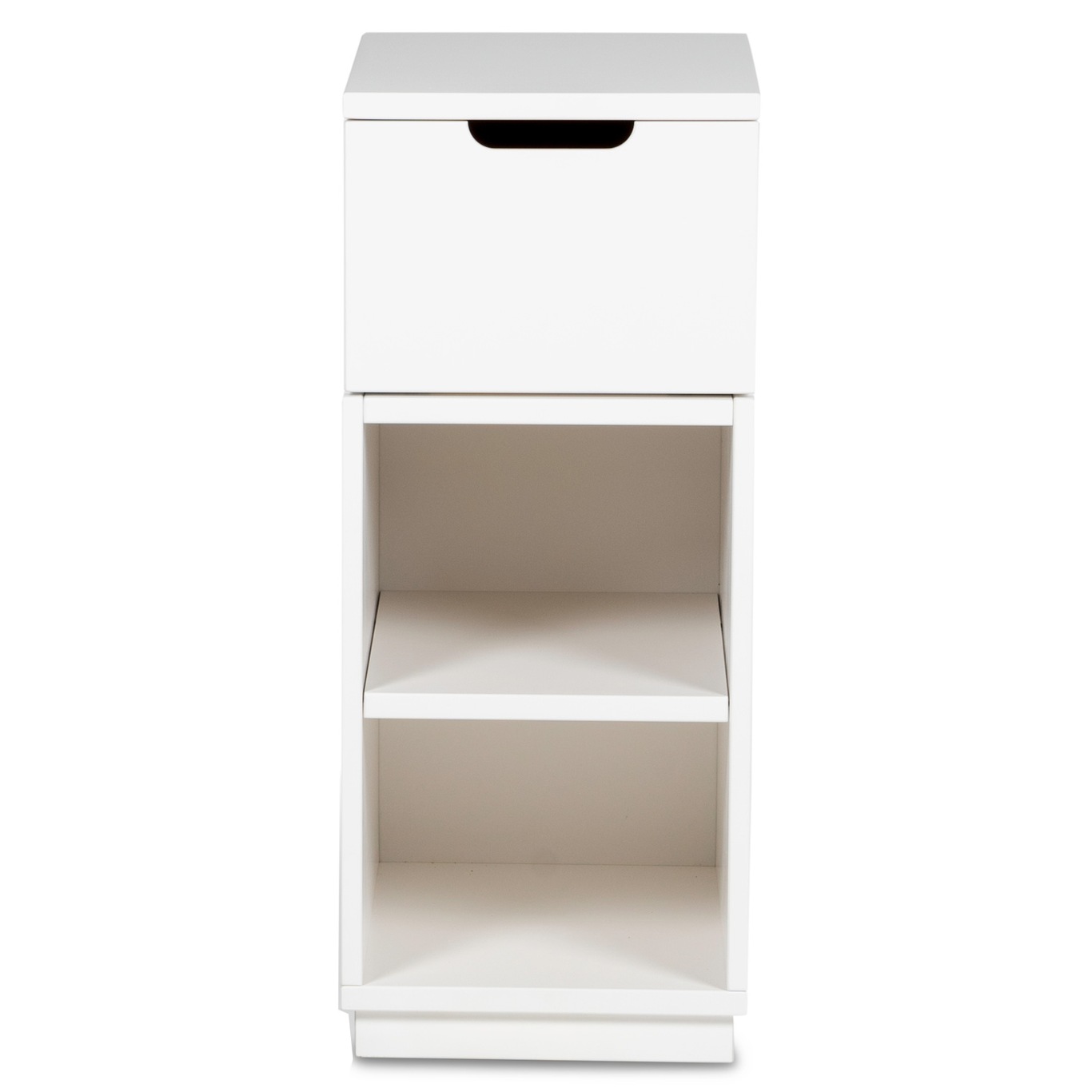 Aoko Bedside Table High 1 Drawer, White