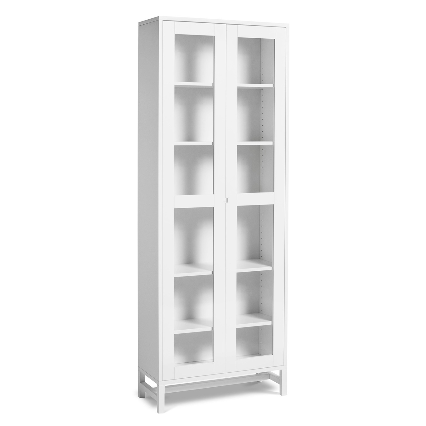 Falsterbo Cabinet 190 cm Glass Doors, White