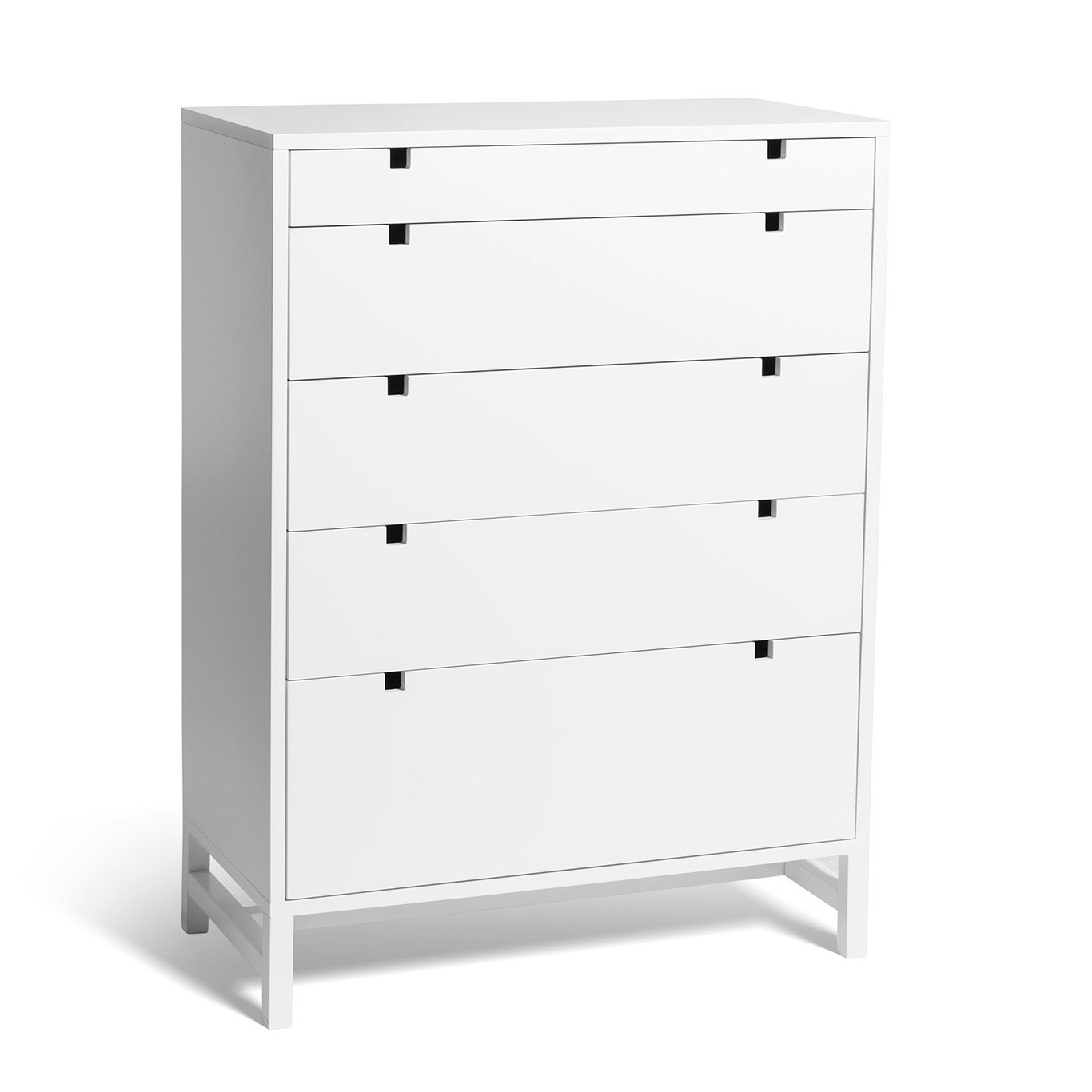 Falsterbo Chest Of Drawers Five Drawers 80x40x108 cm, White
