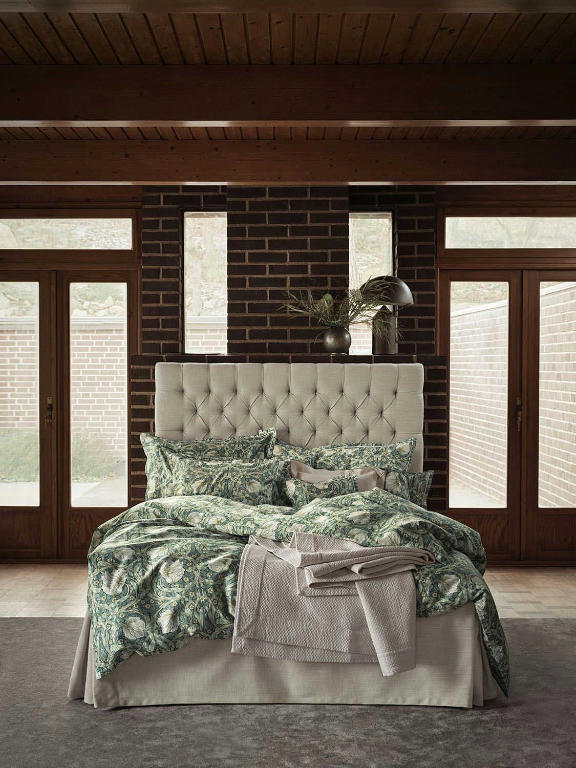 Roma Cushion Cover Terracotta/Forest Green, 50x50 cm - Chhatwal & Jonsson @  RoyalDesign