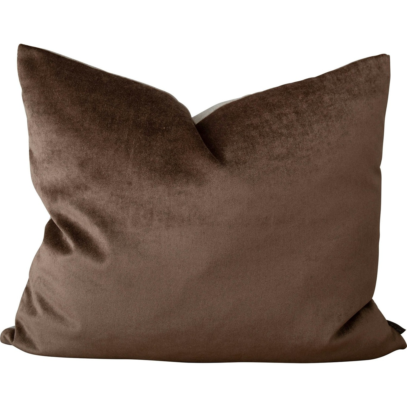 Focus Recycling Linen/Velvet Cushion 50x60 cm, Brown