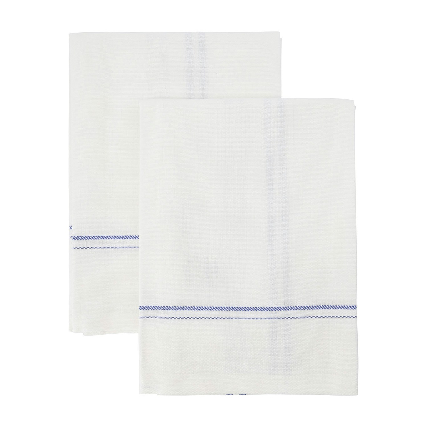 Amow Tea Towel 2-pack, White/Blue