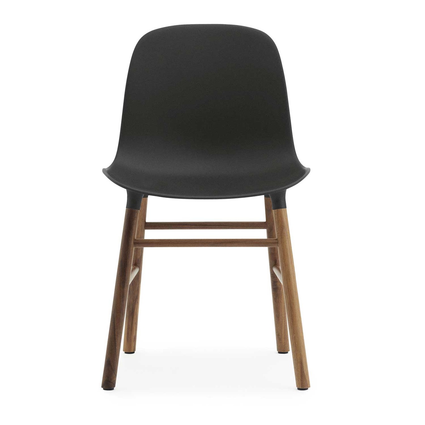 Form Chair Walnut Frame, Black