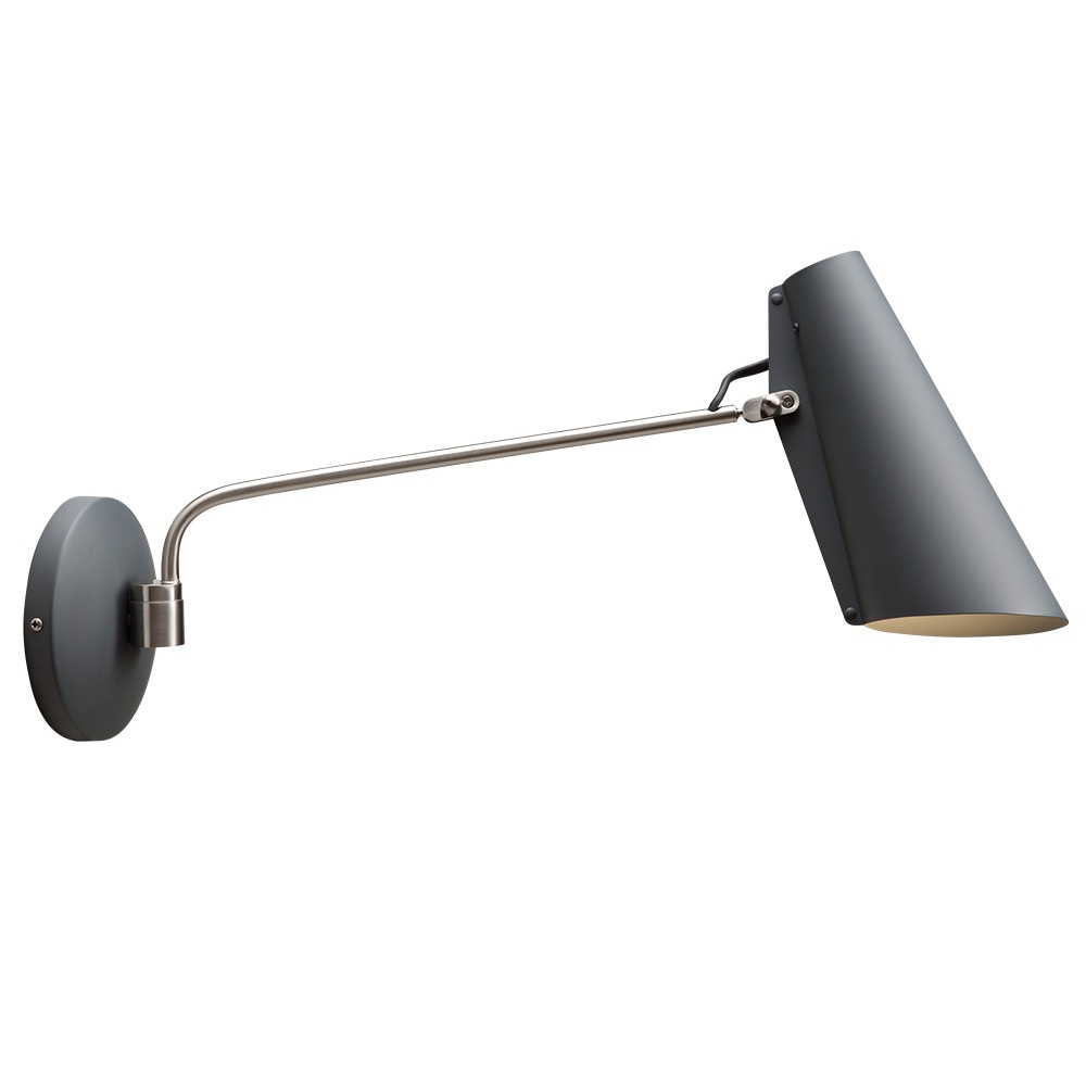 Birdy Swing Wall Lamp, Grey/Metallic