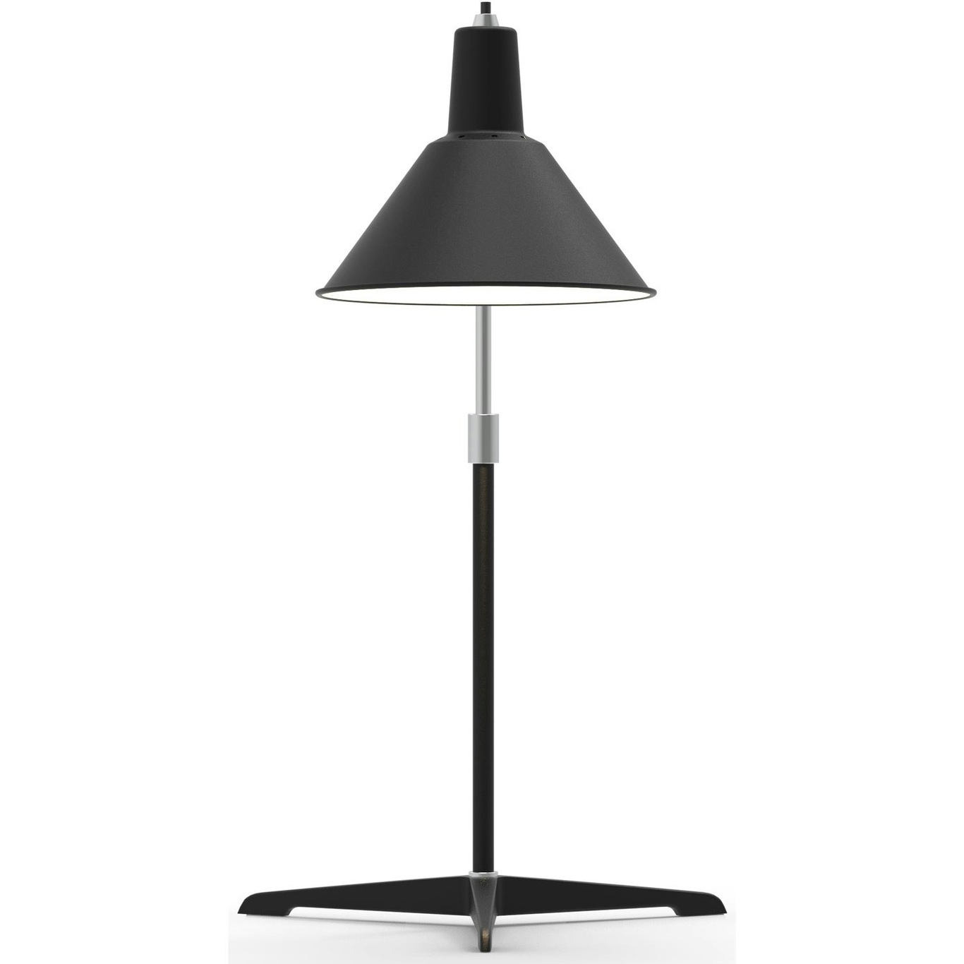 Arcon Table Lamp, Black / Chrome