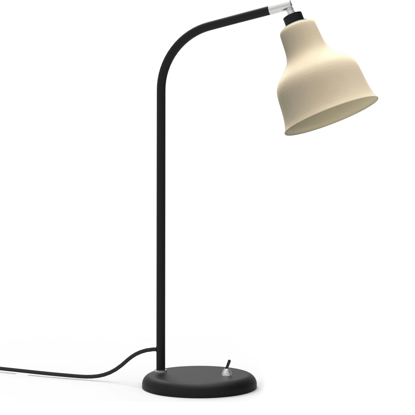 Avra Table Lamp, Black / Creme