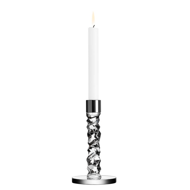 Carat Candlestick 18 cm, Clear