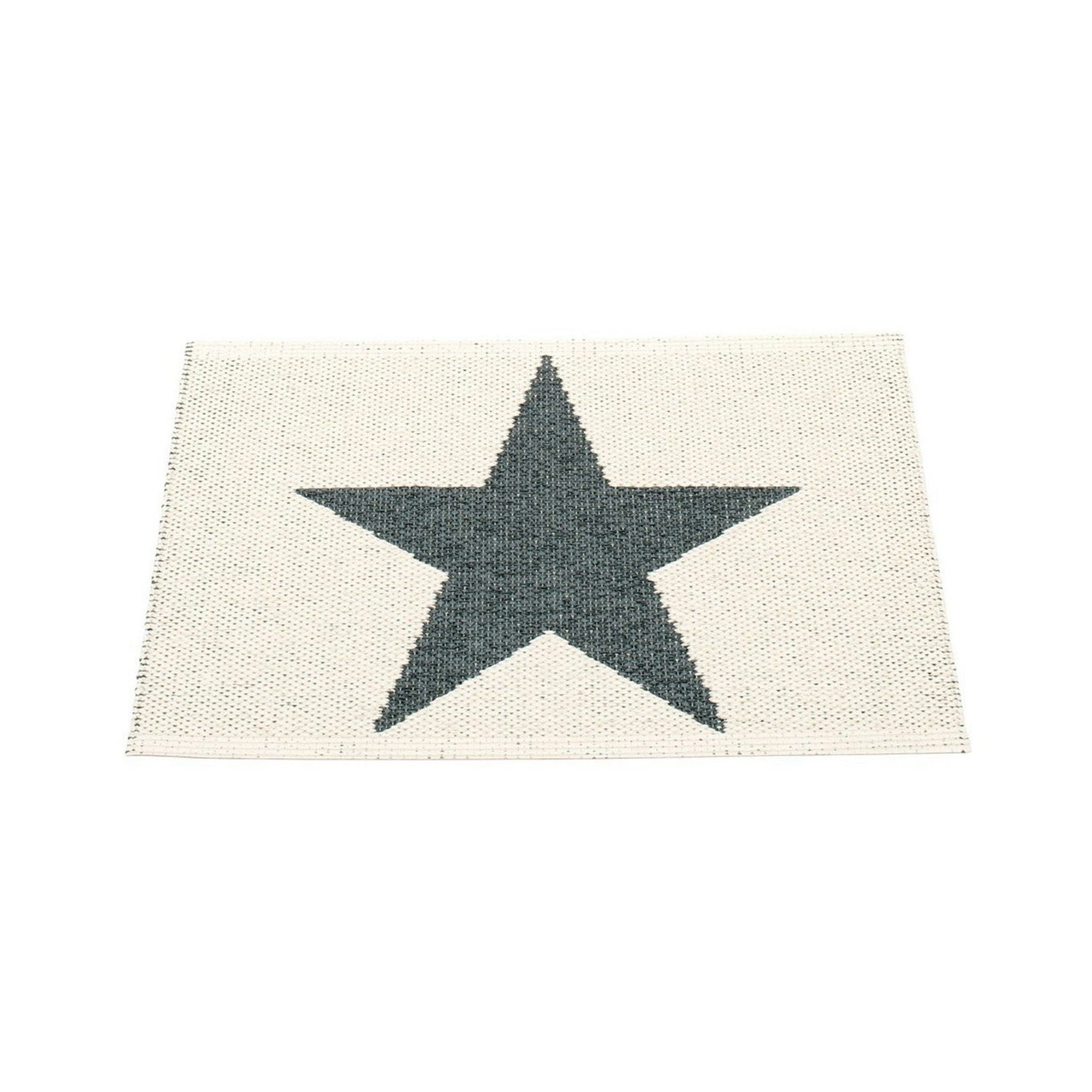 Viggo Small One Doormat 50x70 cm, Black/Vanilla - Pappelina @ RoyalDesign