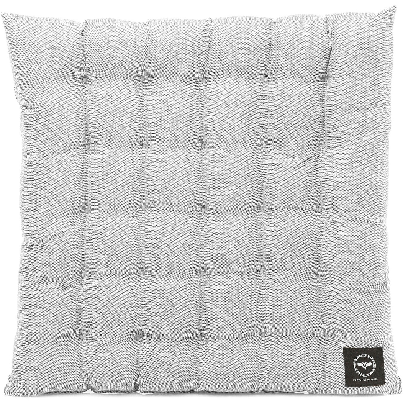 Vera Seat Cushion Treated 38x38 cm, Grey / White