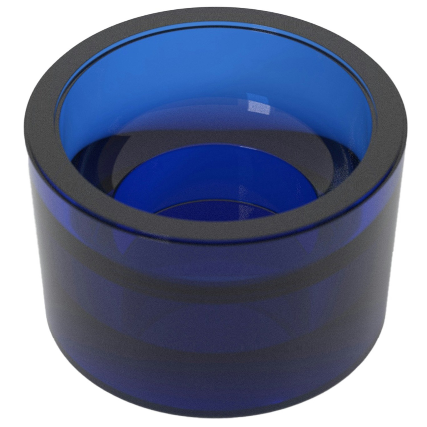 Optika Candle Holder 6 cm, Blue