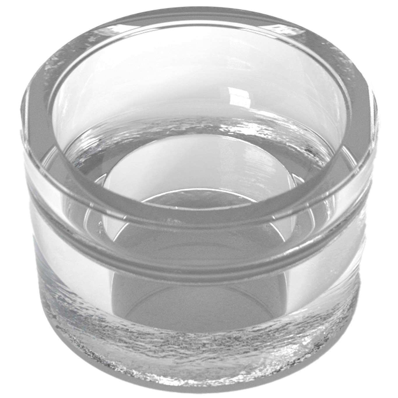 Optika Candle Holder 6 cm, Clear