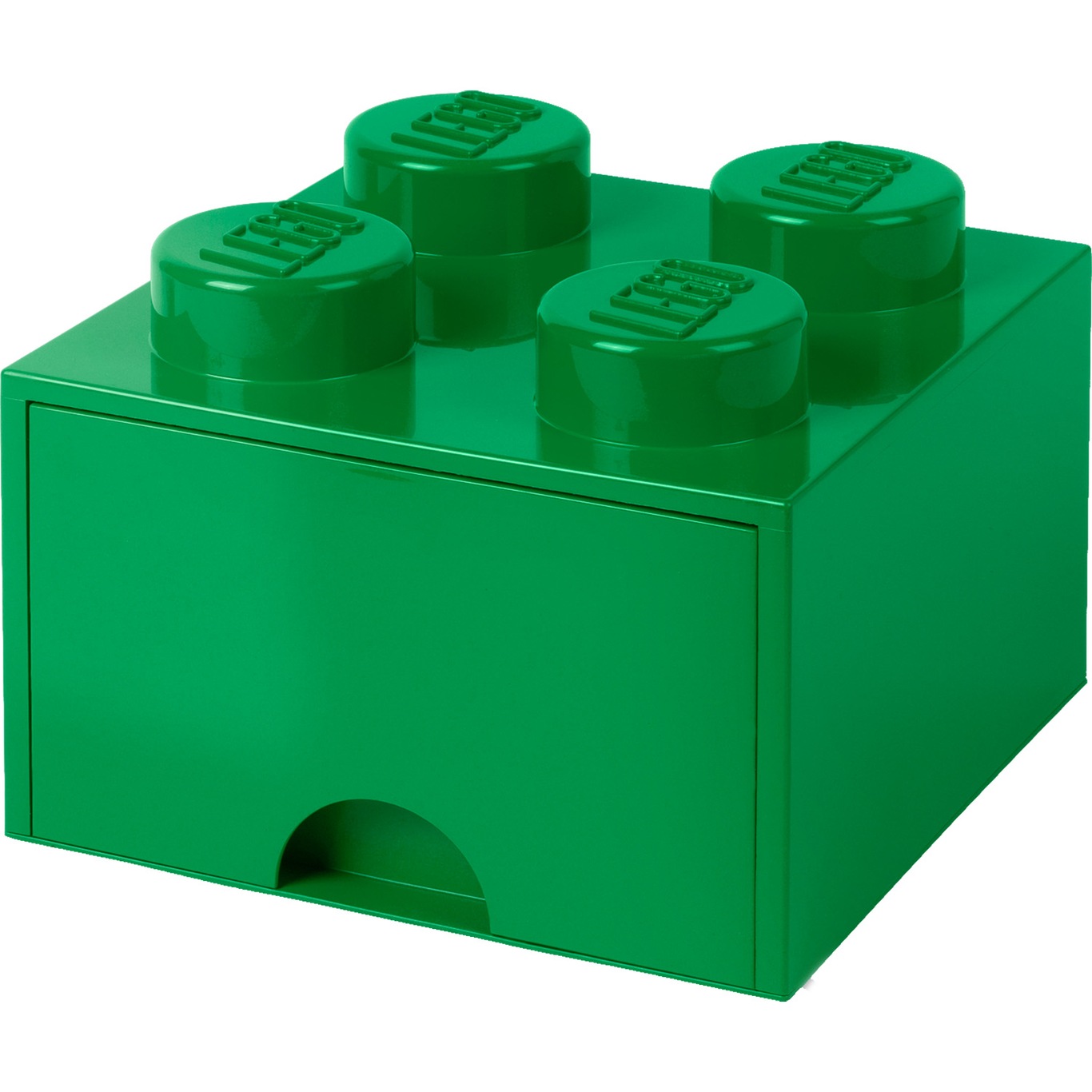 LEGO® Storage With Drawer 4 Knobs, Dark Green