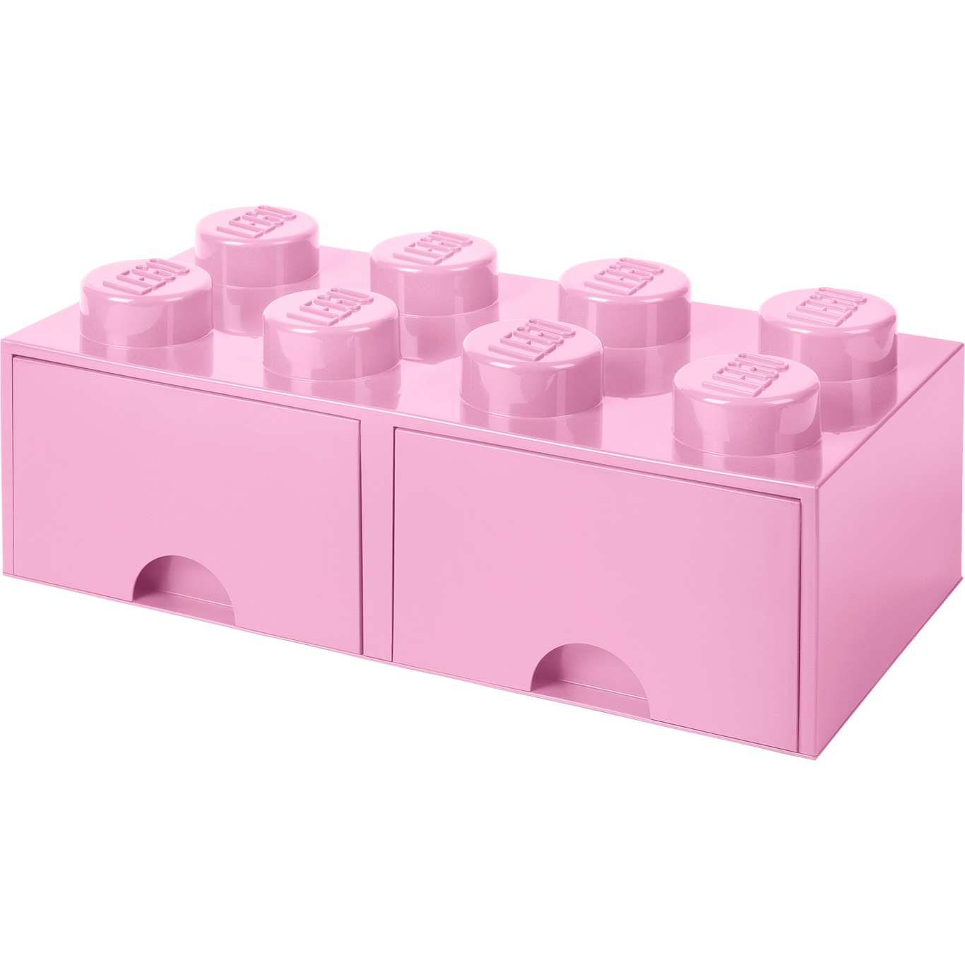 LEGO® Storage With 2 Drawers 8 Knobs, Light Purple