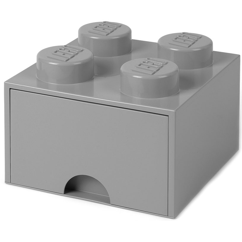 LEGO® Drawer 4 Knobs, Medium Stone Grey