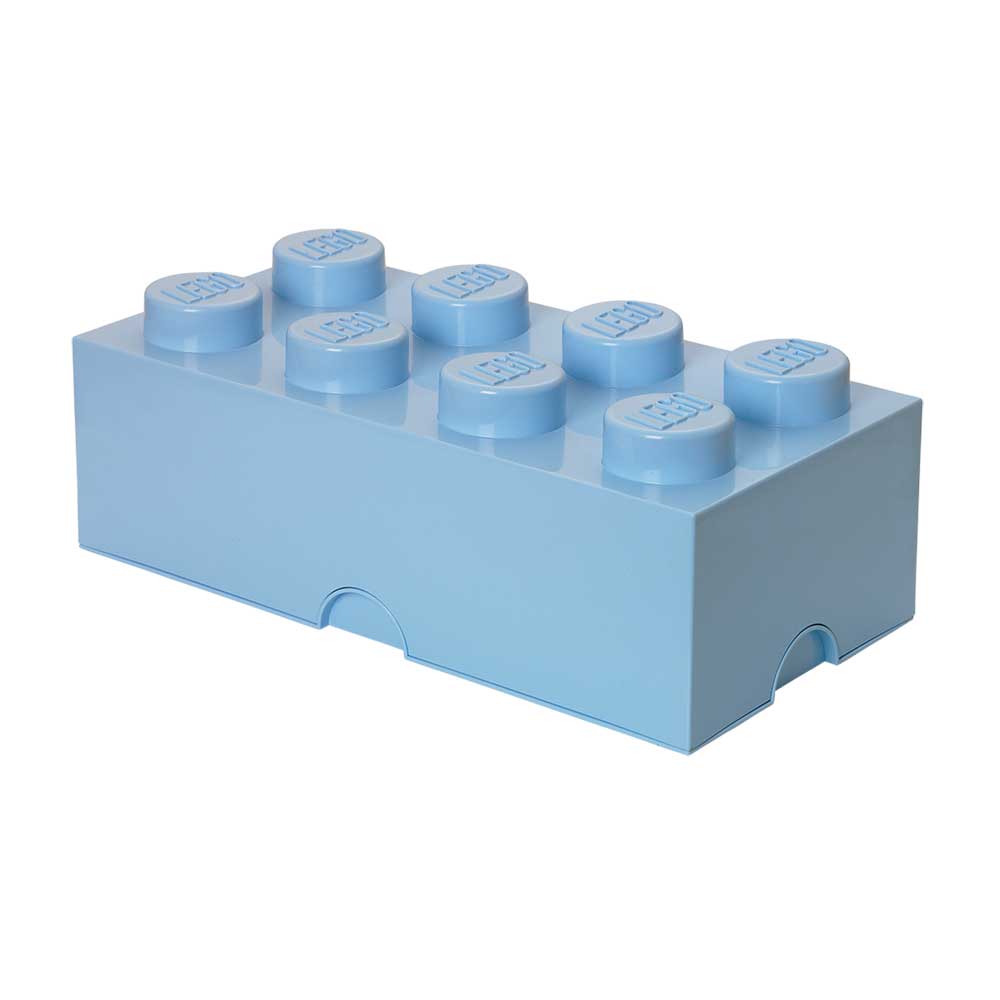 LEGO® Storage Box 8 Knobs, Light Royal Blue