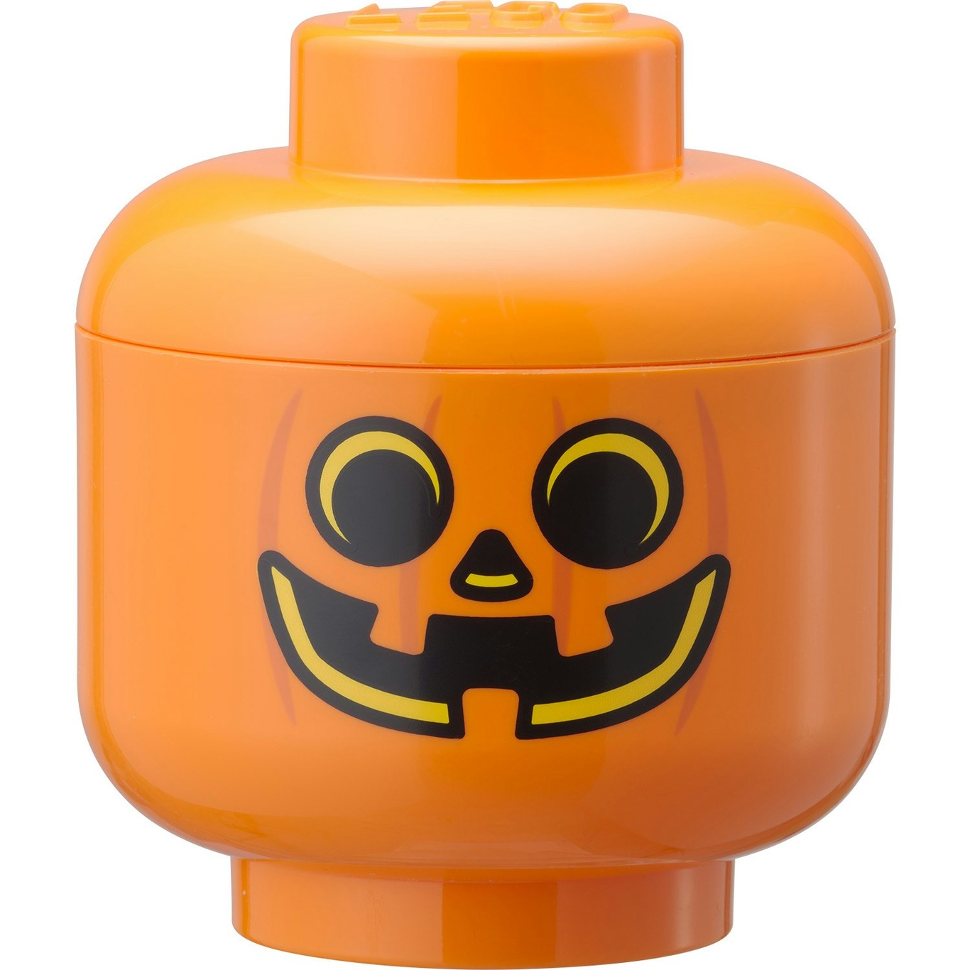 LEGO® Storage Box Head Small, Pumpkin