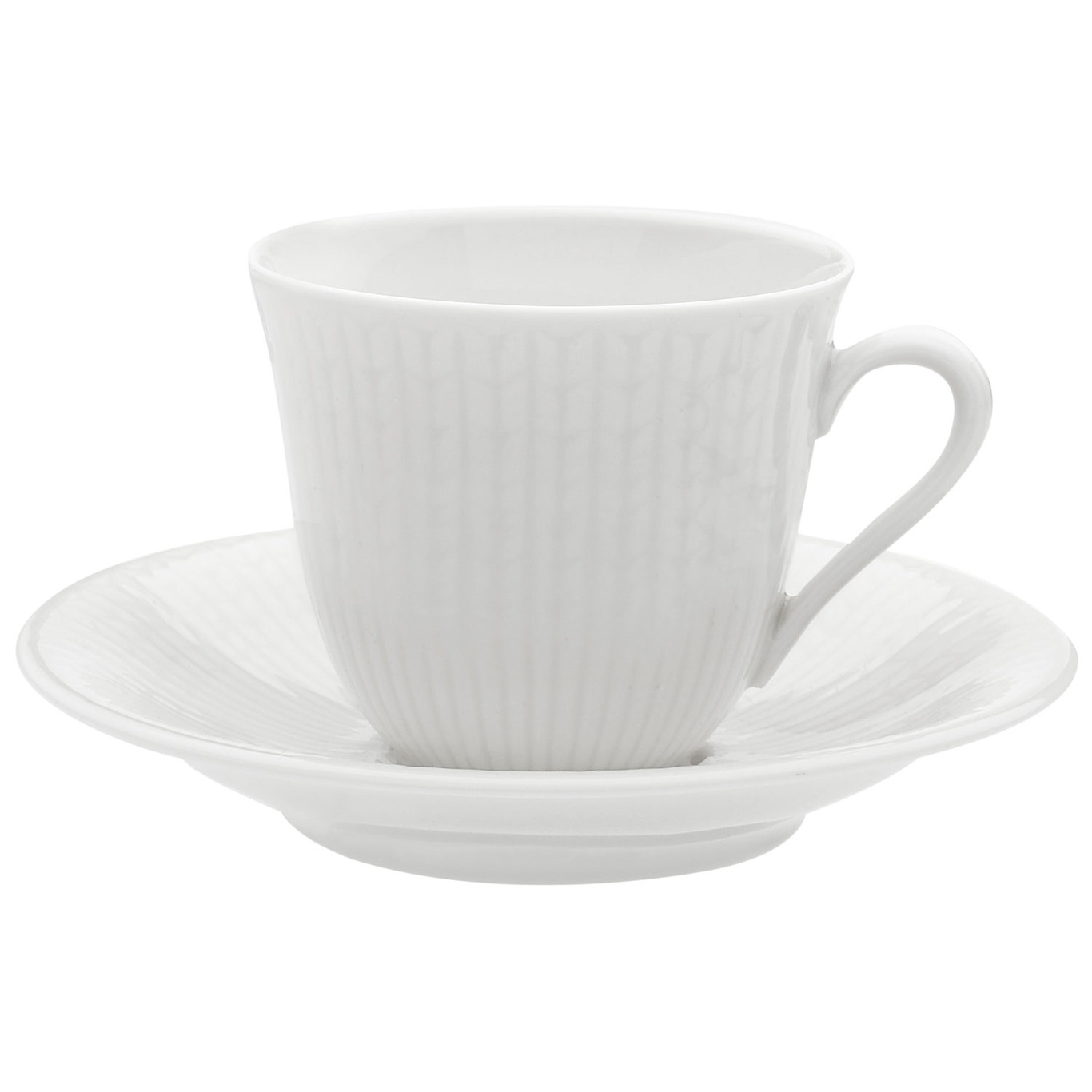 Swedish Grace Coffee Cup With Saucer 16 cl, Snow (White)