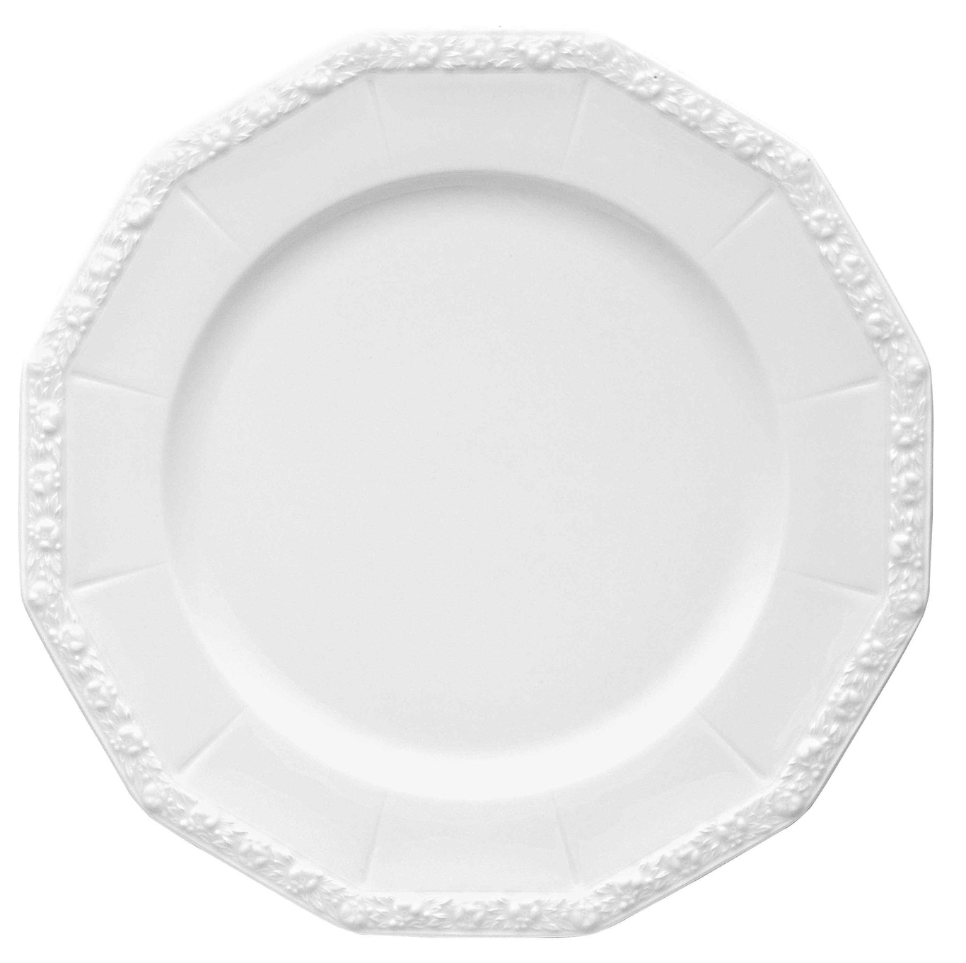 Maria Plate 24,5 cm, White