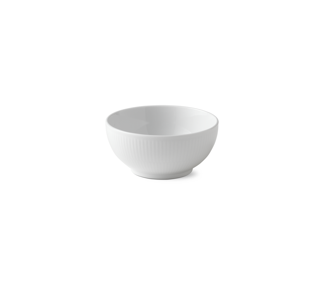 White Fluted Bowl 47 cl