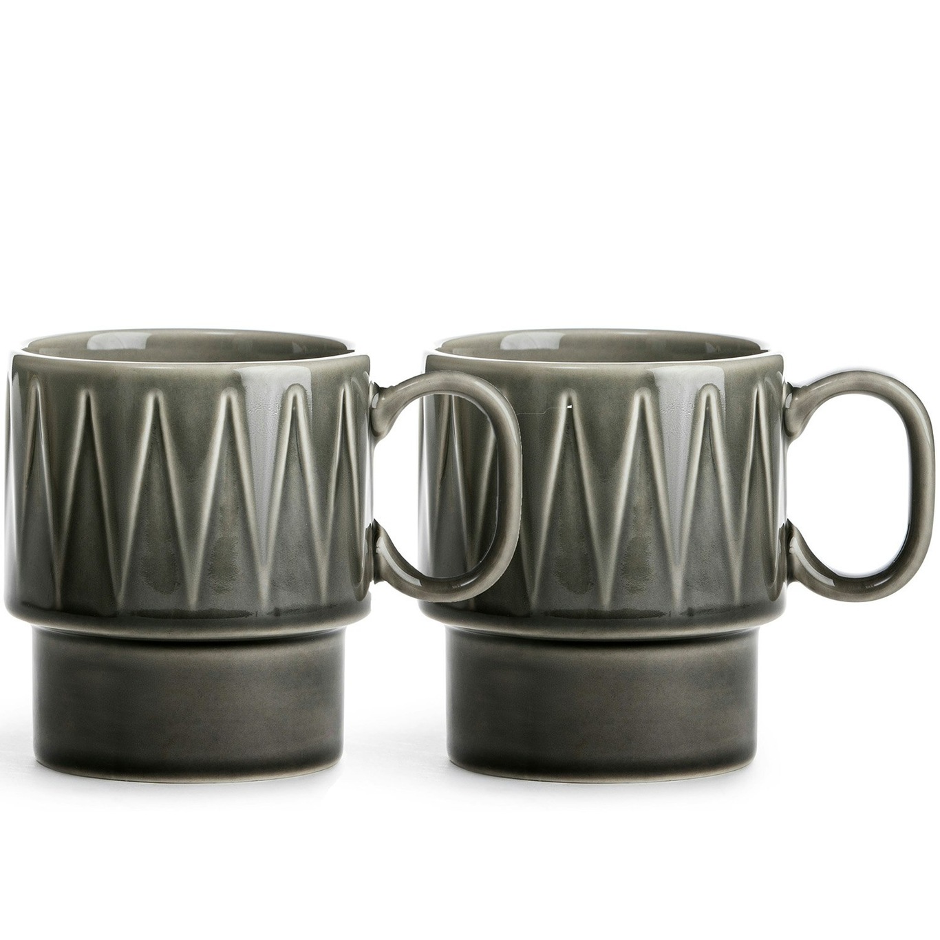 Coffee & More Mug 2-pack, Grey