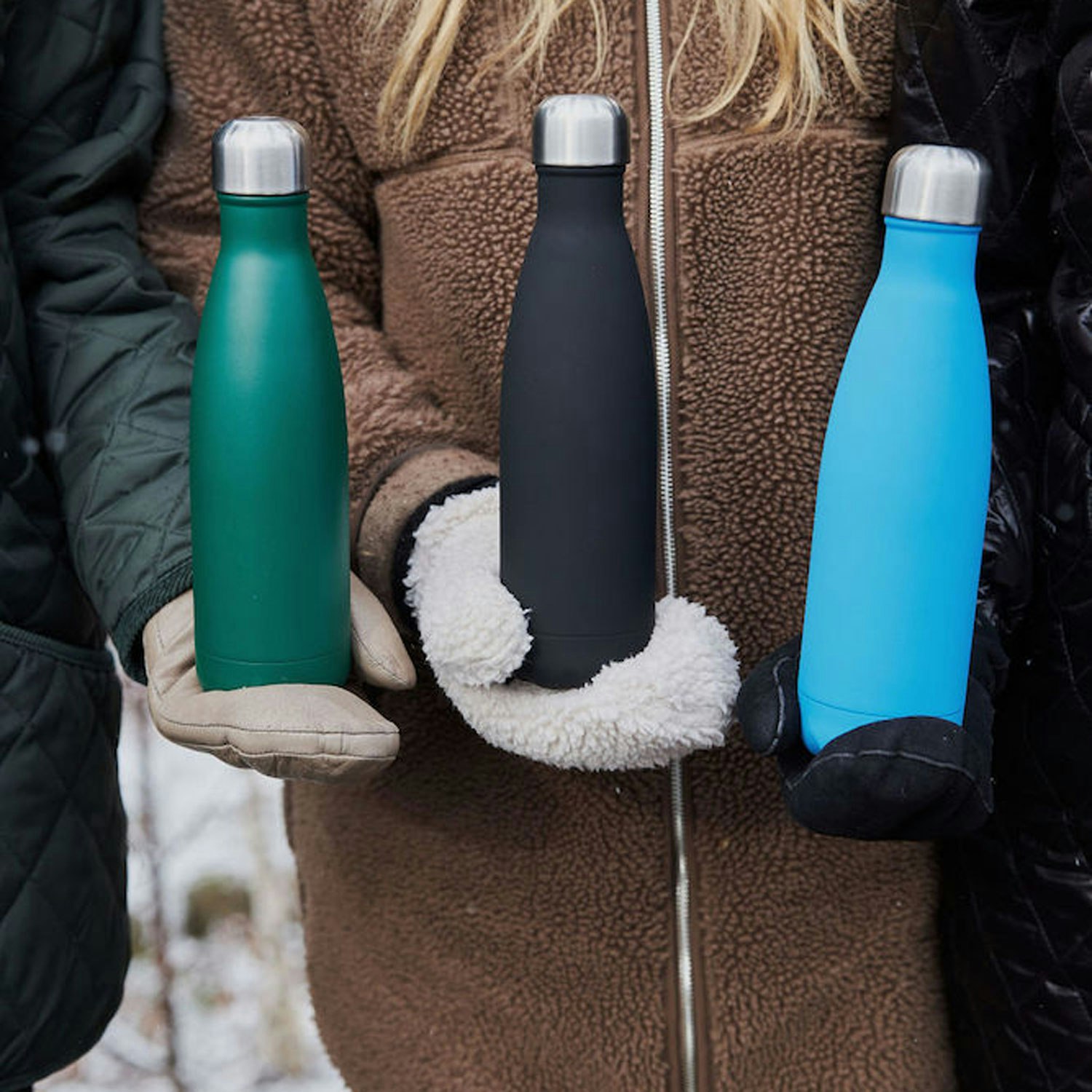 Stig Water Bottle 55 cl, Green - Sagaform @ RoyalDesign