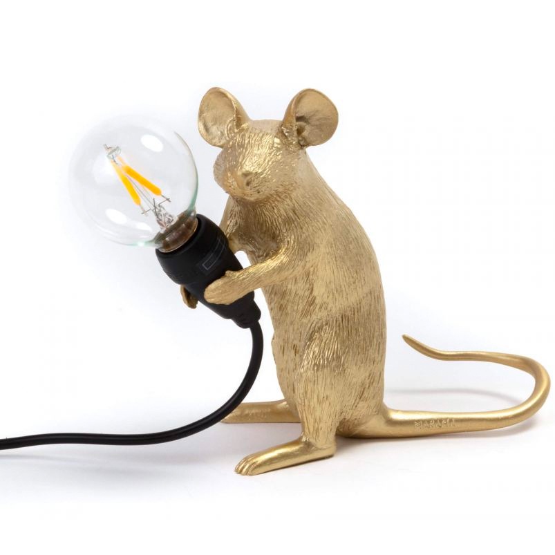 Mouse Lamp Mac Table Lamp, Gold