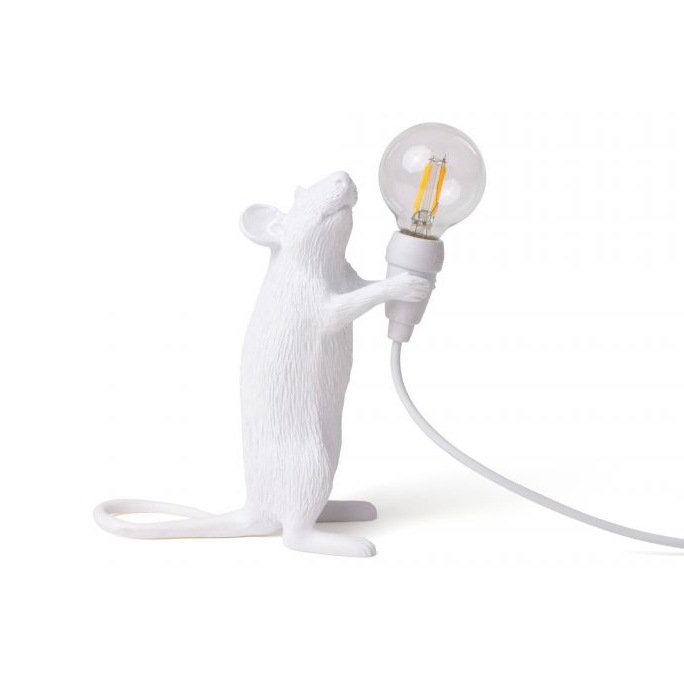 Mouse Lamp Step Table Lamp, White