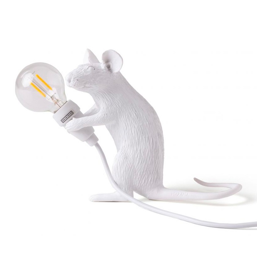 Mouse Lamp Mac Table Lamp, White