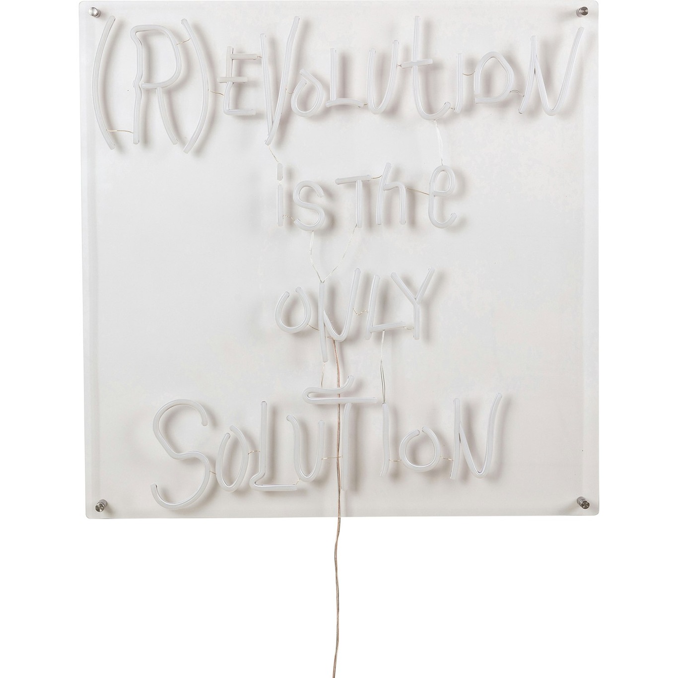 (R)evolution Is The Only Solution Wall Lamp