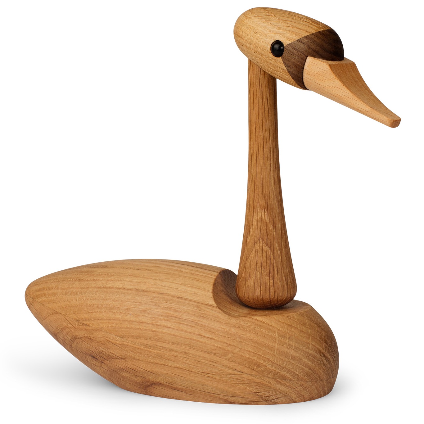 The Swan Wooden Figurine 19 cm, Oak