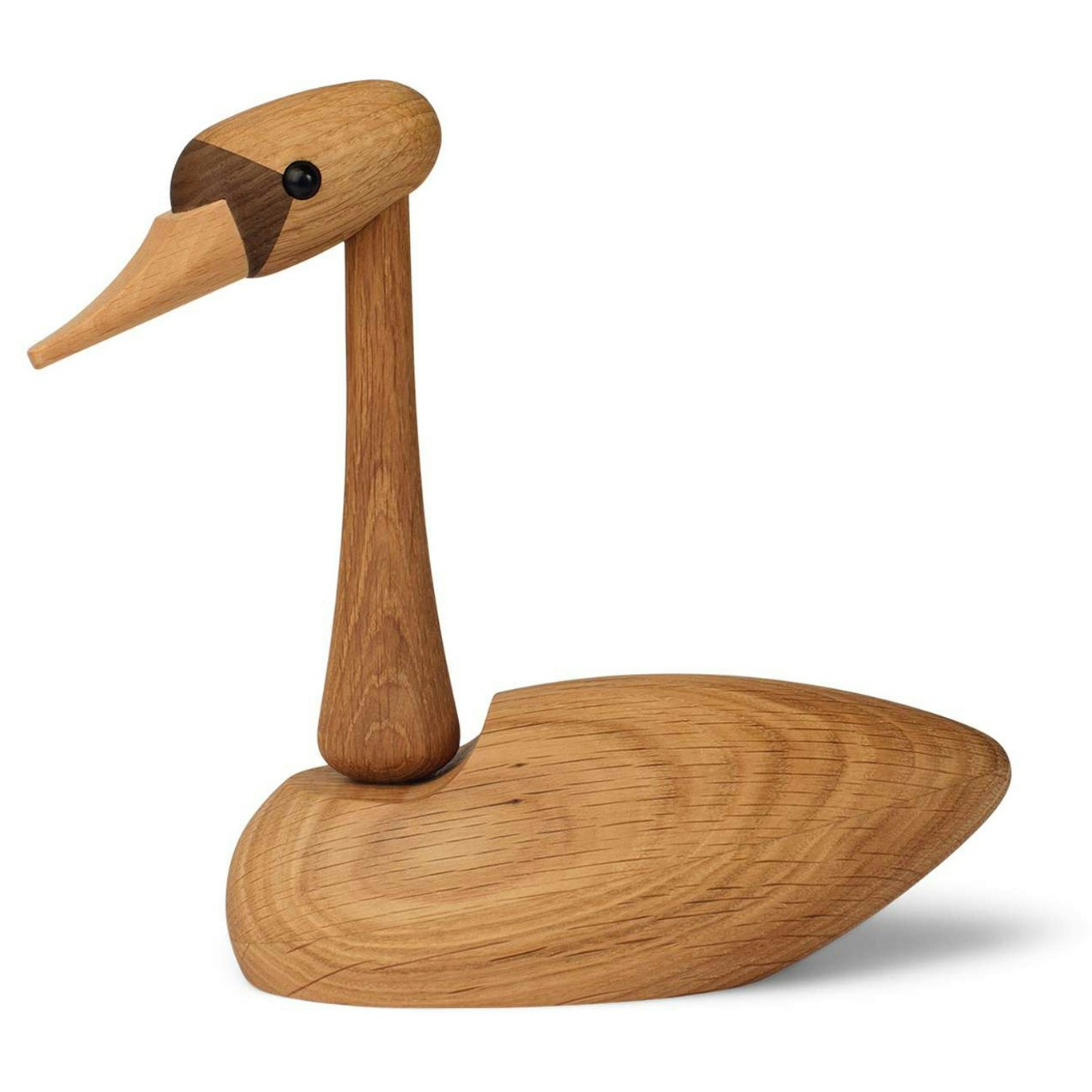 The Swan Wooden Figurine 13 cm, Oak