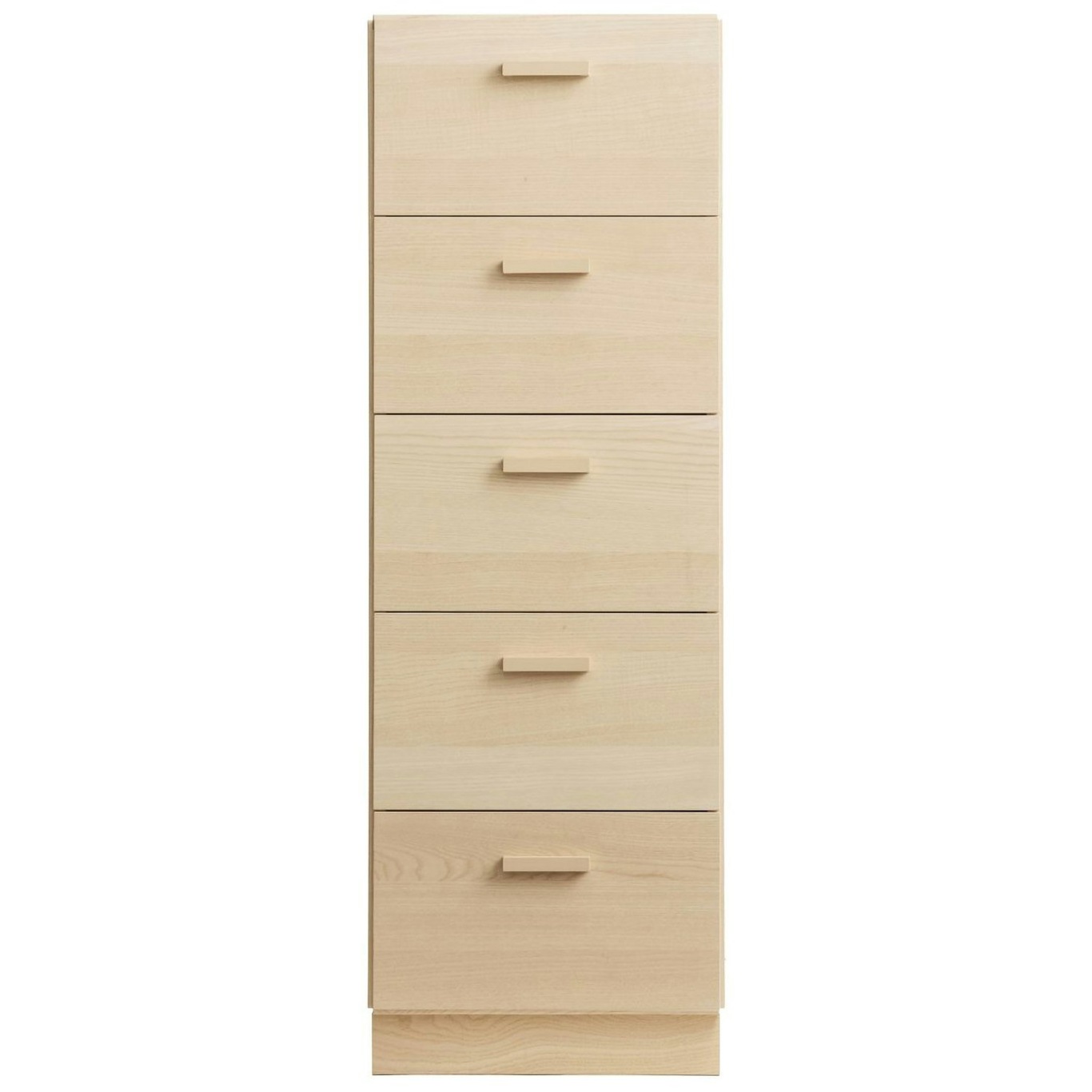Relief Chest Of Drawers Tall With Plinth, Ash