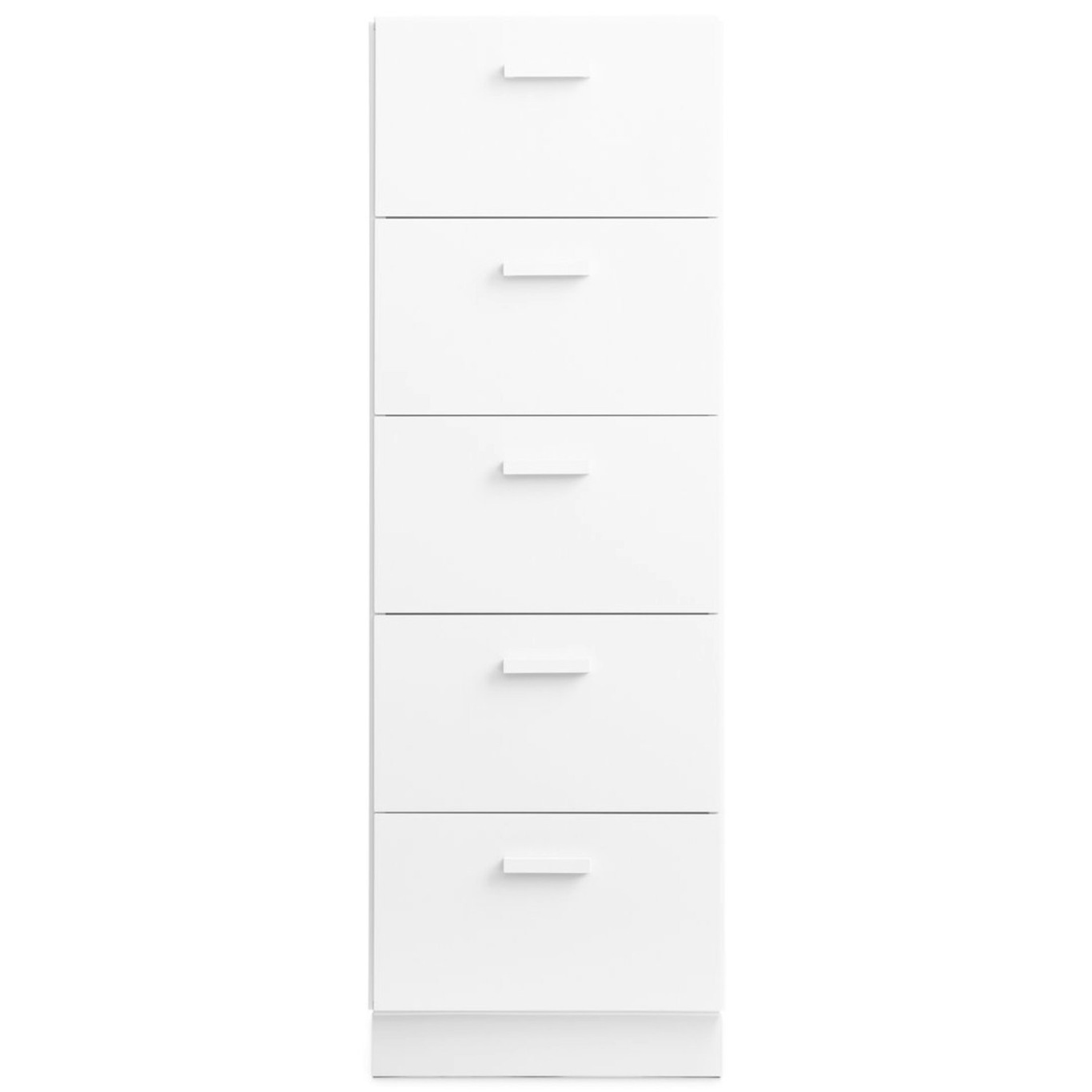 Relief Chest Of Drawers Tall With Plinth, White