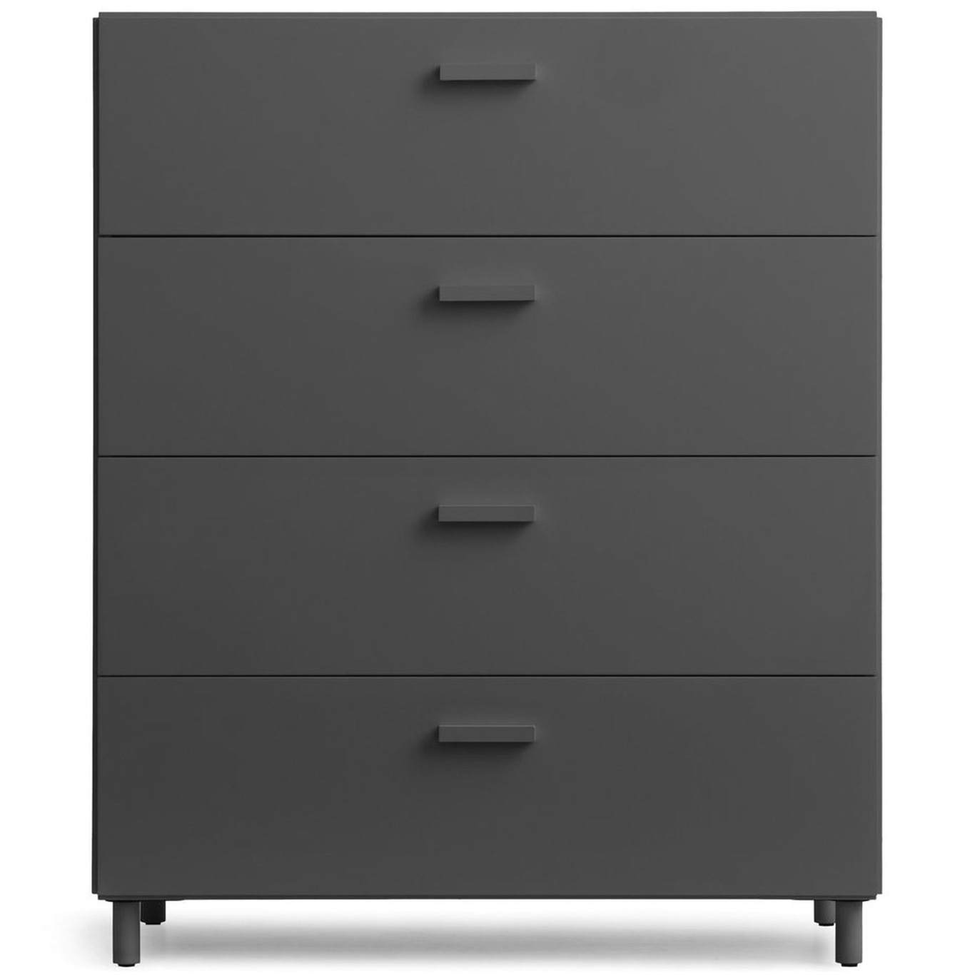 Relief Chest Of Drawers Wide With Legs, Grey