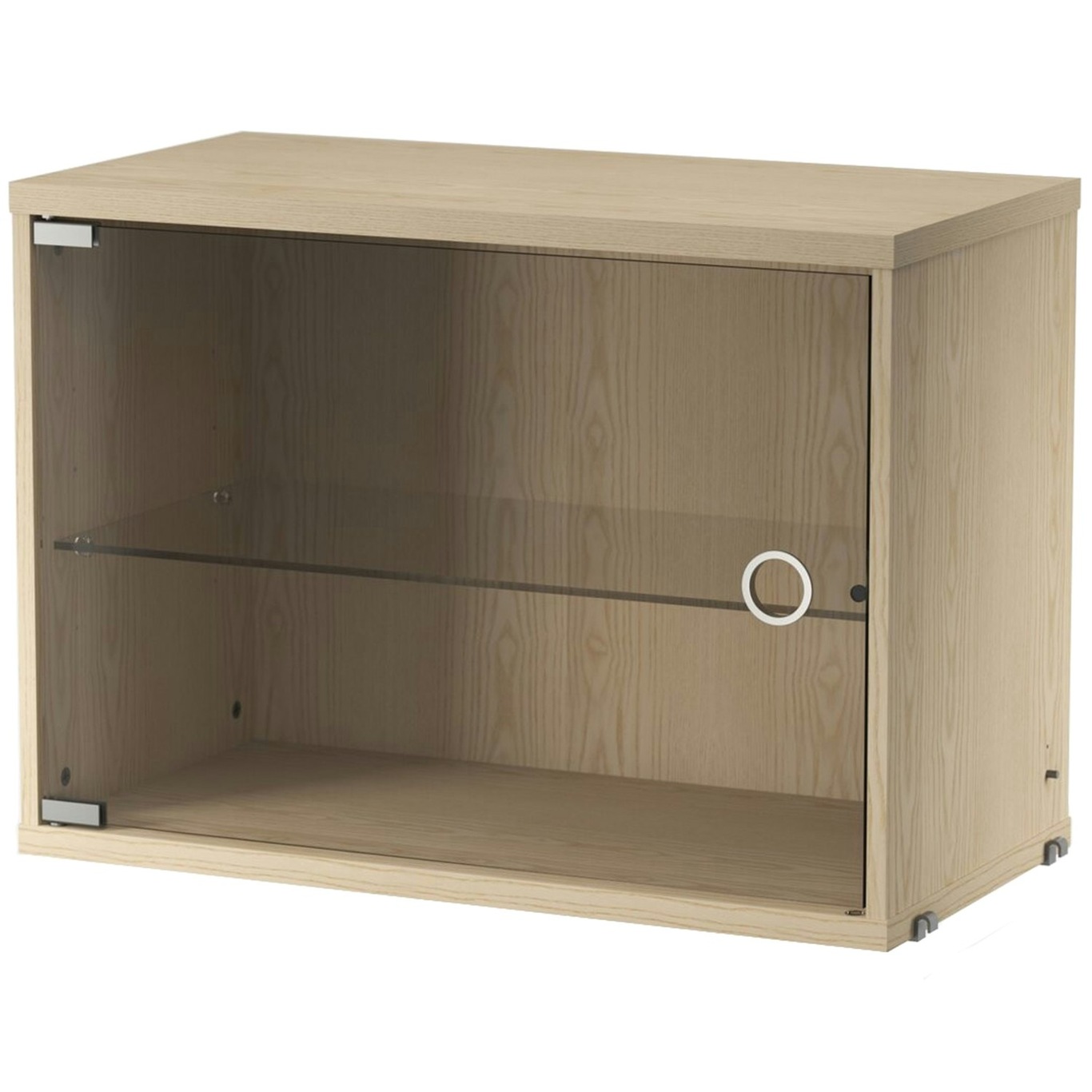 String Cabinet With Glass Door 30x58 cm, Ash