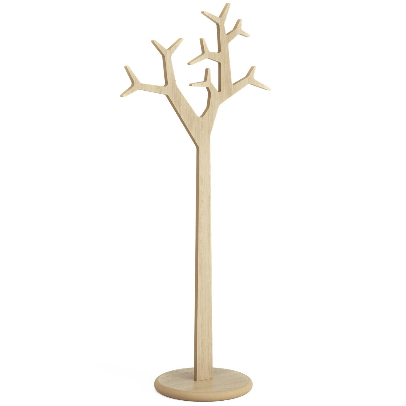 Tree Coat Rack 194 cm, Clear Lacquered